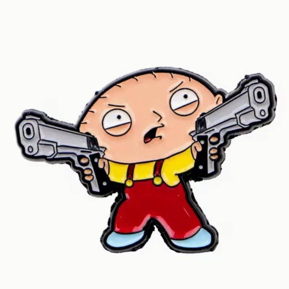 Stewie Griffin Enamel Lapel Pin | Family Guy Cartoon Classic | Retro TV Show